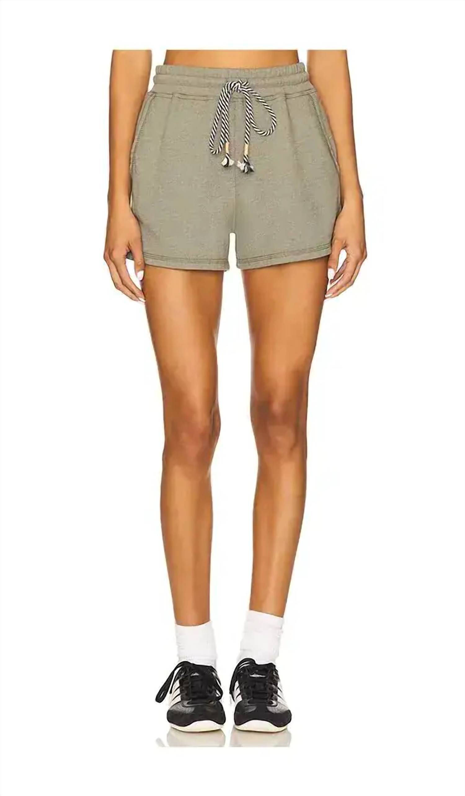 New Sundry Lounge Poplin Short In Fern